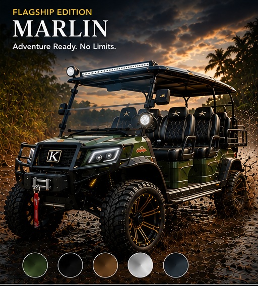 Kingfish Custom Flagship Edition Marlin rugged luxury concept vehicle in a Florida backcountry setting